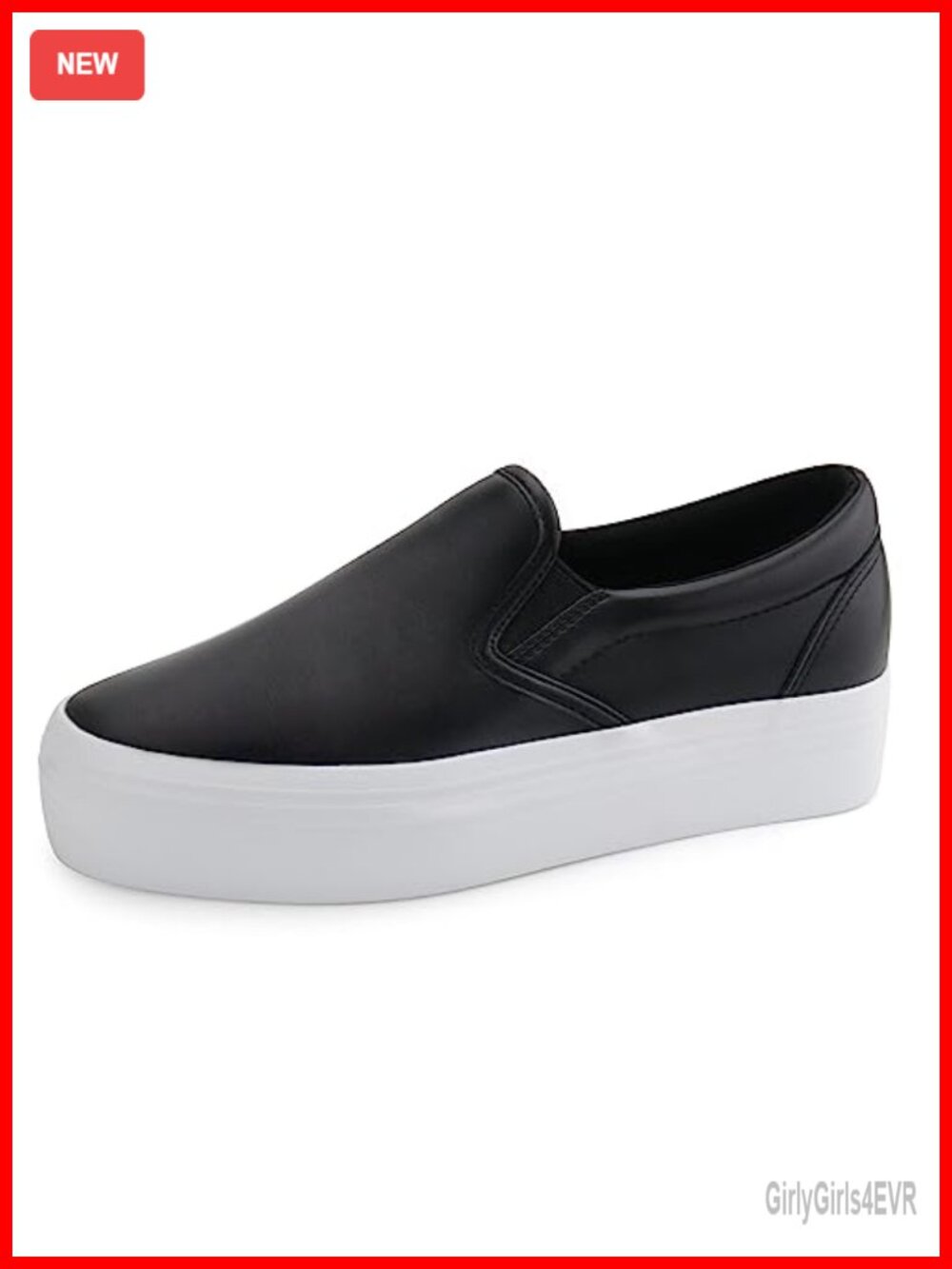 JABASIC Women Slip-on Platform Loafers Comfortable Casual Shoes